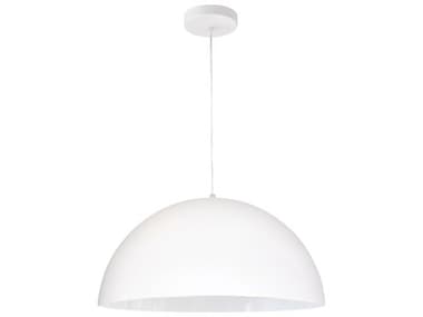 Dainolite Ofelia 1-Light Matte White Dome Pendant DNOFE161PMW