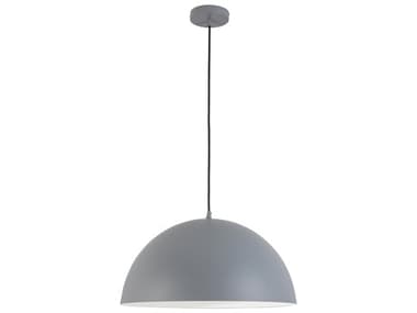 Dainolite Ofelia 1-Light Grey Dome Pendant DNOFE201PGRY