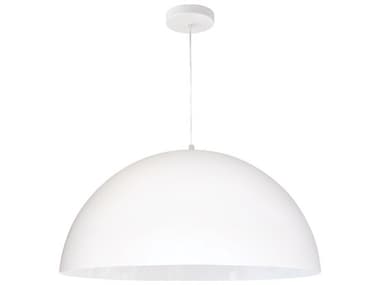 Dainolite Ofelia 1-Light Matte White Dome Pendant DNOFE201PMW