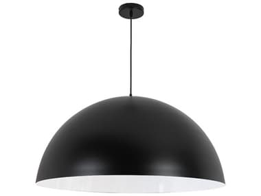 Dainolite Ofelia 1-Light Matte Black Dome Pendant DNOFE311PMB