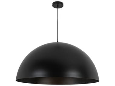 Dainolite Ofelia 1-Light Matte Black Dome Pendant DNOFE311PMBMB