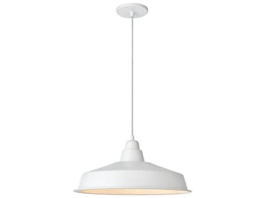 Dainolite Olya 1-Light Matte White Dome Pendant DNOLY161PMW