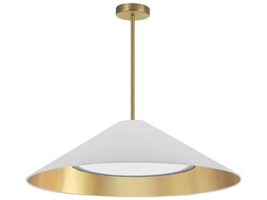 Dainolite Padme 1-Light Aged Brass Pendant DNPAD2630PAGB692