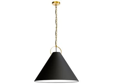 Dainolite Princeton 1-Light Black Aged Brass Pendant DNPCN241PAGB797