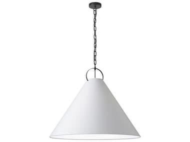 Dainolite Princeton 1-Light Matte Black White Pendant DNPCN321PMB790