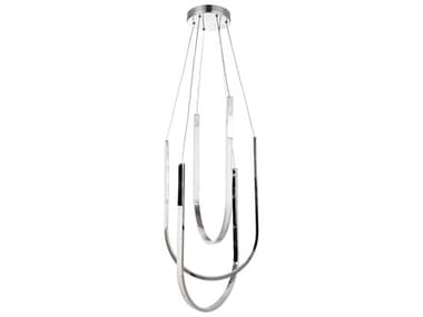 Dainolite Pacari 3-Light Polished Chrome White Pendant DNPCR1654LEDPPC