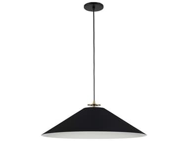 Dainolite Prudence 1-Light Matte Black Aged Brass Pendant DNPDC241PAGBMB