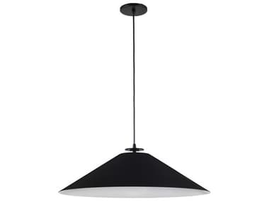Dainolite Prudence 1-Light Matte Black White Pendant DNPDC241PMB
