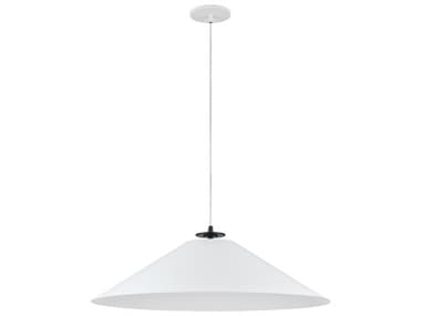 Dainolite Prudence 1-Light Matte White Black Pendant DNPDC241PMBMW
