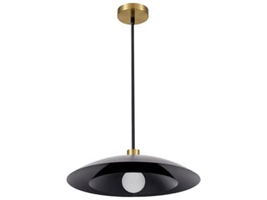 Dainolite Pima 1-Light Matte Black Dome Pendant DNPIM171PMB