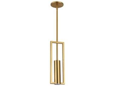 Dainolite Pauline 1-Light Aged Brass Geometric Mini Pendant DNPLN151PAGB