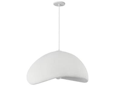 Dainolite Pilar 1-Light White Pendant DNPLR231PMW