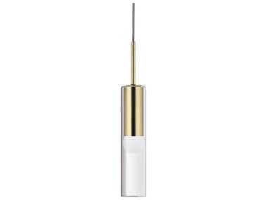 Dainolite Palmer 1-Light Aged Brass Cylinder Mini Pendant DNPMR171PAGB