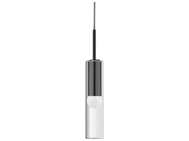 Dainolite Palmer 1-Light Matte Black Cylinder Mini Pendant DNPMR171PMB