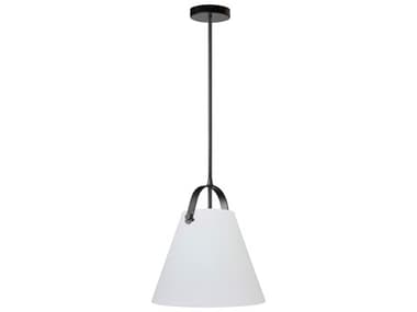 Dainolite Polly 1-Light Matte Black Drum Pendant DNPOL121PMBWH