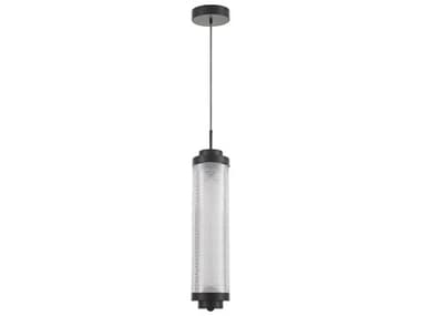 Dainolite Peri 1-Light Matte Black Cylinder Mini Pendant DNPRI1916LEDPMB