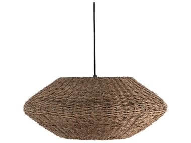 Dainolite Pourel 3-Light Natural Matte Black Brown Pendant DNPRL243PNAT