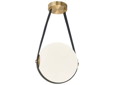 Dainolite Persis 1-Light Aged Brass Globe Mini Pendant DNPRS1215LEDPAGB