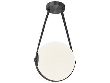 Dainolite Persis 1-Light Matte Black Globe Mini Pendant DNPRS1215LEDPMB