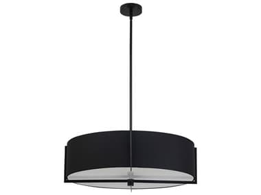 Dainolite Preston 4-Light Matte Black Round Pendant DNPST264LPMBBK