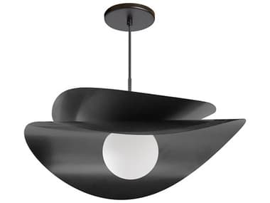 Dainolite Paven 1-Light Matte Black Pendant DNPVN2015LEDPMB