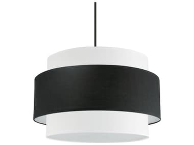 Dainolite Priya 4-Light Matte Black Drum Tiered Pendant DNPYA224CMBBW