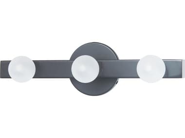 Dainolite Raleigh 3-Light Matte Black Vanity Light DNRAL163WMB