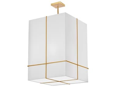 Dainolite Raquel 4-Light Gold White Pendant DNRAQ184PGLDWH