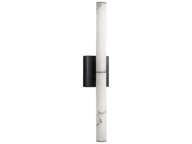 Dainolite Reuben 1-Light White Matte Black Wall Sconce DNRBN2420WMBALB