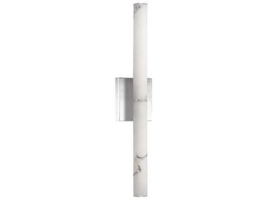Dainolite Reuben 1-Light White Polished Chrome Wall Sconce DNRBN2420WPCALB
