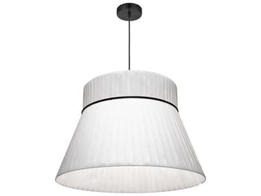 Dainolite Rochelle 1-Light White Black Pendant DNRCH241PMBWH