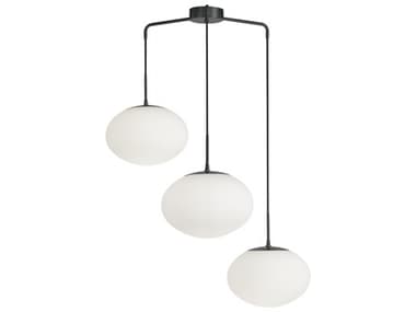 Dainolite Rachel 3-Light Matte Black Pendant DNRCL323PMB