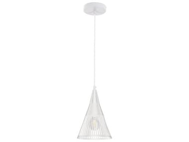 Dainolite Rebecca 1-Light Matte White Mini Pendant DNREB71PMW