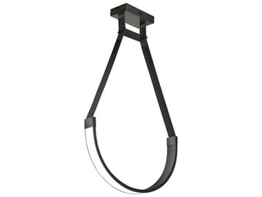Dainolite Regan 1-Light Matte Black White Linear Pendant DNREG241LEDPMB