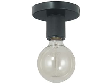 Dainolite Roswell 1-Light Matte Black Flush Mount DNRSW41FHMB