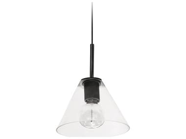 Dainolite Roswell 1-Light Matte Black Mini Pendant DNRSW91PMBCLR