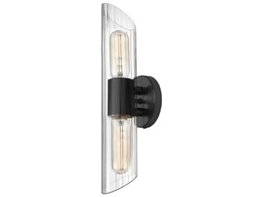 Dainolite Samantha 2-Light Matte Black Vanity Light DNSAM162WMB