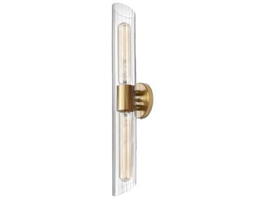Dainolite Samantha 2-Light Aged Brass Vanity Light DNSAM252WAGB