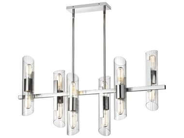 Dainolite Samantha 12-Light Polished Chrome Linear Island Pendant DNSAM4012HCPC