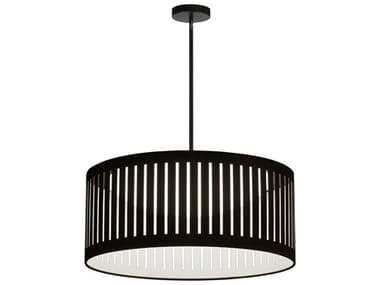 Dainolite Slit Drum 1-Light Matte Black Pendant DNSDLED20PMBBK