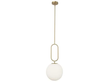 Dainolite Simone 1-Light Aged Brass Globe Mini Pendant DNSIM121PAGB