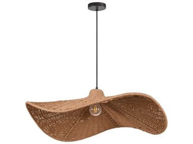 Dainolite Selma 1-Light Natural Brown Pendant DNSMA401PMB