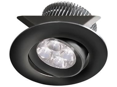 Dainolite 1-Light Black Silver Round Recessed Light DNSMPLED8BK