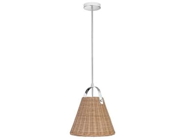 Dainolite Shenandoah 1-Light Natural Polished Chrome Empire Pendant DNSND141PPC