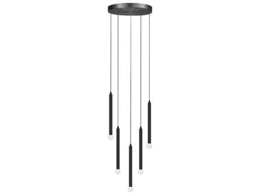 Dainolite Sanya 5-Light Matte Black Linear Pendant DNSNY125PMB