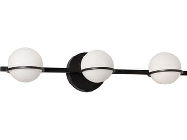 Dainolite Sofia 3-Light Matte Black Vanity Light DNSOF233WMB