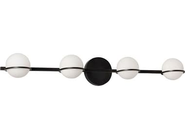 Dainolite Sofia 4-Light Matte Black Vanity Light DNSOF324WMB