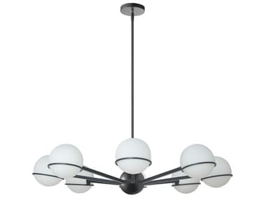 Dainolite Sofia 8-Light Matte Black Geometric Chandelier DNSOF388CMB