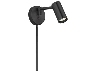 Dainolite Stanly 1-Light Matte Black Swing Wall Sconce DNSTY91WSPTMB