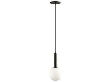 Dainolite Tara 1-Light Matte Black Globe Mini Pendant DNTAR61PMBWH